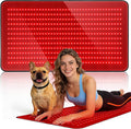 640 LEDs Red Light Therapy Mat for Full Body, 38" x 23.6" TPU Infrared Light Therapy, 3-in-1 LEDs (660nm & 850nm) Premium Foldable Mat with Timer Controller & Pulse Modes for Home Use, 48W