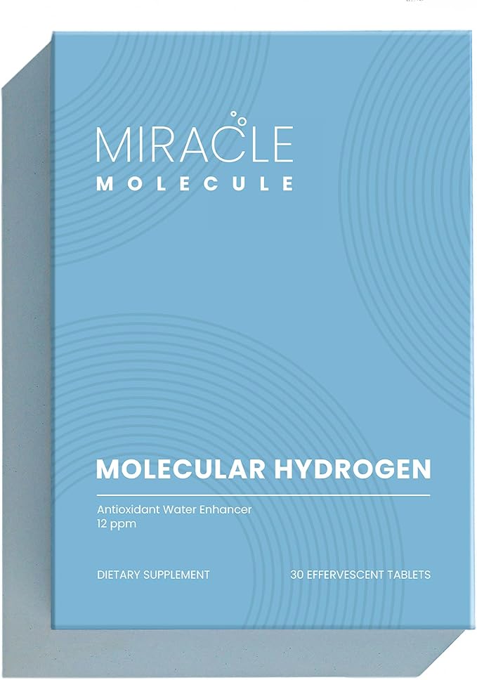 Molecular Hydrogen Tablets with Elemental Magnesium | 12PPM Hydrogen Water Tablet | 30 Tablets | Health & Wellness, Cognitive Support, Hangover Relief & Immunity Boost | Miracle Molecule