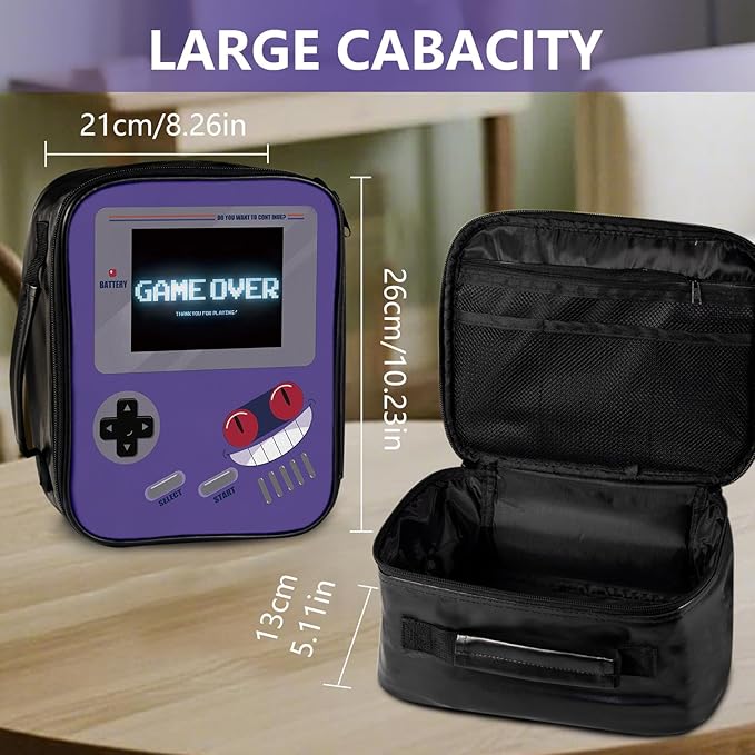 Medicine Bag, PU Leather Pill Bottle Organizer Storage, First Aid Bag Medication Travel Bag for Pills, Vitamins, Medical Supplies for Home, Traveling Hiking Camping (Purple)