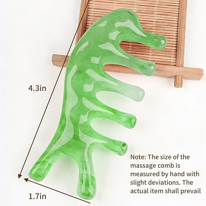 Multi-Functional Manual Massage Tool, Suitable for The Face, Eyes, Head and Neck. It is Used to Reduce Wrinkles, Shape The Jawline and Reduce Swelling. Skin Care Tool (Green)