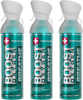 Boost Oxygen Large Breathe Menthol-Eucalyptus Aroma 10L Canister | Respiratory Support for Altitude, Performance & Health (3 Pack)
