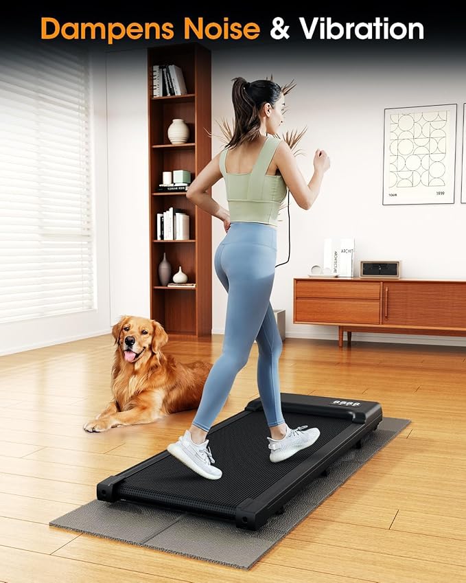 Treadmill Walking Pad Mat for Carpet, for Hardwood Floors, 68x24 Mat for Under Treadmill/Walking pad/Bike on Carpet, 1/4" Thick Exercise Equipment Mat, No Slip, Noise Shock Absorption (Grey)