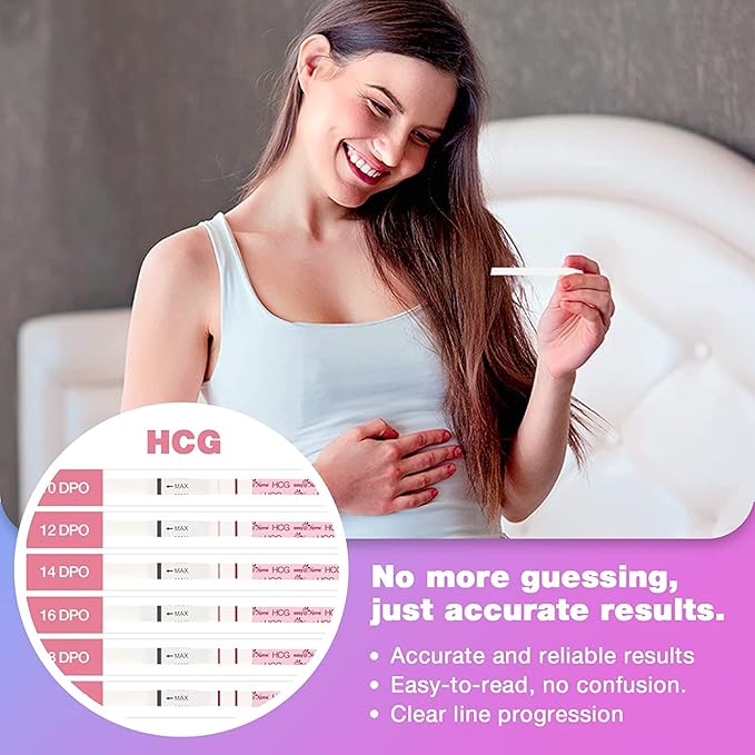 Easy@Home Ovulation Test Strips Powered by Premom Ovulation Predictor APP, FSA Eligible, 40 Ovulation Test and 10 Pregnancy Test Strips, 40LH +10HCG | Package May Vary (Pack of 2)