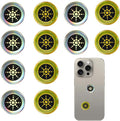 12 Pcs Emf Blocker for Cell Phone,Radiation Blocker,Emf Stickers for Cell Phone,A Practical Gift for Tech Lovers for Smart Phones/Tablets/Laptops Electronic Devices Blockers Silver，Gold