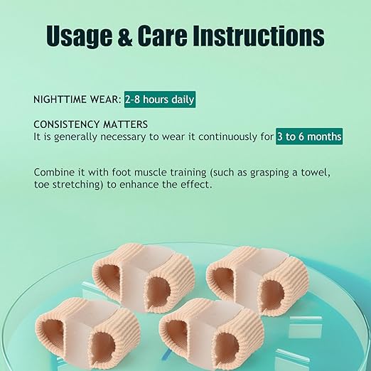 Bunion Corrector for Women Big Toe, Silicone Toe Separators for Women, Spacers Bunion Correctors for Overlapping Toes, Hammer Toes Straightener Alignment Relieve Foot Pain