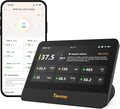 Temtop M100 2nd Gen Air Quality Monitor for Indoor Air, 7-Inch Touch Screen, Real-Time Tester for PM2.5, CO2, TVOC, Temp & Humidity, WiFi App & Multi-Room Monitoring with Smart Insights
