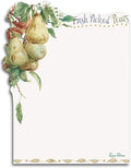 Lissom Design Sticky Notes - Designer Self-Stick Note Pad for Home or Office Self-Adhesive Notepad, 75-Sheets, Fresh from The Farm -Pears