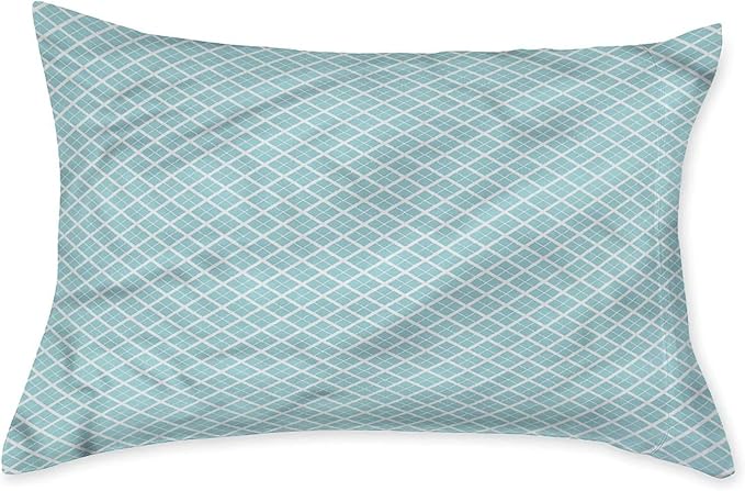 Decorative Bedding Sheet Set Full Size, Aqua Deep Pockets Fitted Sheet & 2 Pillowcases Set(No Flat Sheet), Swirled Waves Ocean Theme Print Microfiber 3pc Bed Sheets Set, for Kids & Adults Bedding