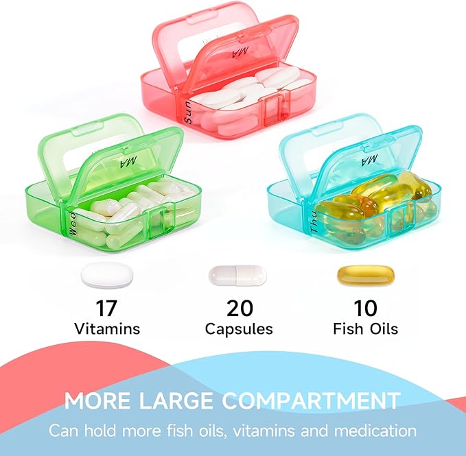 Pill Organizer 2 Times a Day