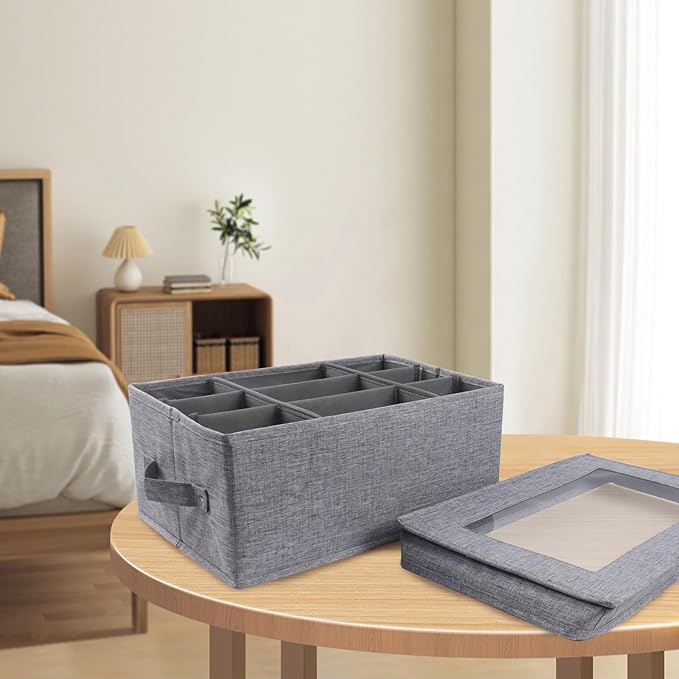 Linen First Aid Kit Supplies, First Aid Box with Organizer & Pill Bottles for Home & Travel