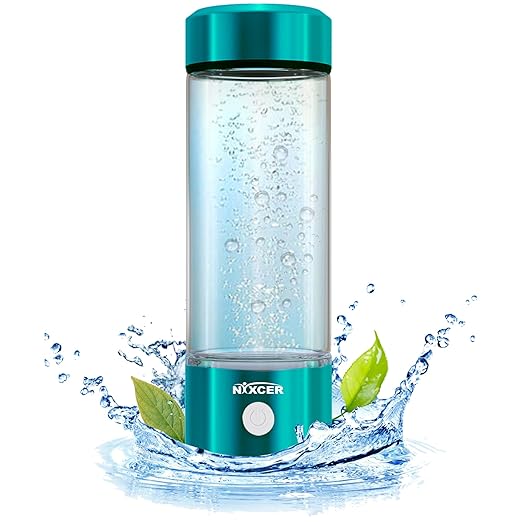 Hydrogen Water Bottle Generator - 3 Min SPE PEM Tech, 2026 Model, 420ML Portable Hydrogen Water Machine for Travel, Wellness & Recovery, Ideal for Kids, Men & Women (Turquoise)