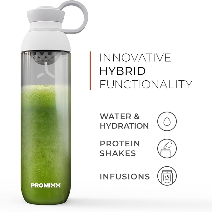 Promixx FORM Water Bottle - Premium Large Water Bottles for Hydration, Infusions and Supplements - Lifetime Durability, Leakproof Water Bottle BPA Free - 26oz / 760ml (Midnight Blue)