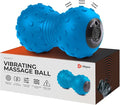LifePro 4-Speed Vibrating Massage Ball - Peanut Massager Combines a Lacrosse Ball with Vibrating Foam Roller | Vibration Roller for Recovery, Mobility & Deep Tissue Trigger Point Therapy