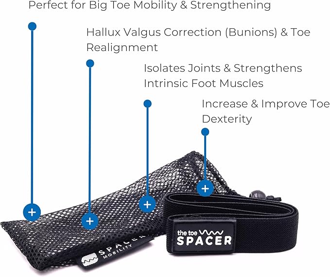 Big Toe Mobility Band | Helps with Bunions, Enhances Foot Health, Strength, and Big Toe Mobility