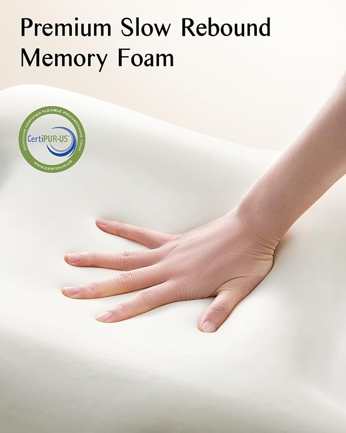Sleep Apnea Pillow for Cpap Users, Ergonomic Adjustable Memory Foam Cpap Pillows for Side and Back Sleepers, Reducing Air Leaks and Mask Pressure
