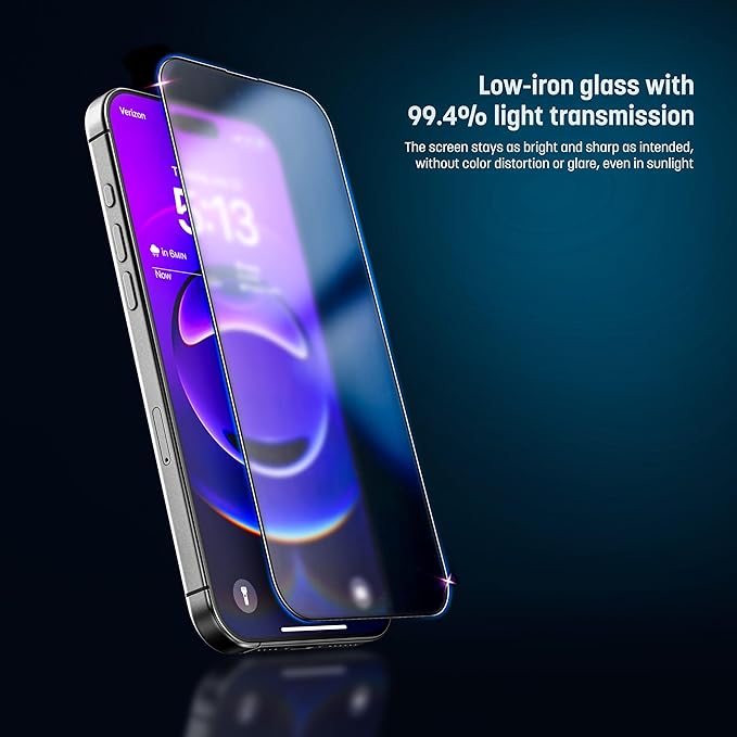 magglass for iPhone Air Matte Screen Protector, (6.5") Anti Glare Scratchproof Tempered Glass (Easy Applicator Included)