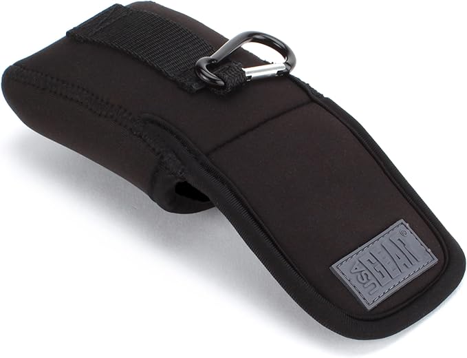 USA Gear Glucose Monitor Case Fits One Touch Verio Meter, Accu-Chek Guid, Metene TD-4116, Lancets, Blood Sugar Test Strips - Blood Sugar Glucometer Pouch with Belt Loop, Carabiner (Pouch Only)