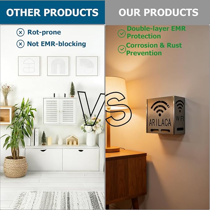 Large WiFi Router Cover Shielding E m f Blocker for WiFi Router Box E m f Faraday Cage E M f Blocker for Home E m f Shield Large Faraday Bags EMP Proof Blocks 5G About 90% E m f Protection