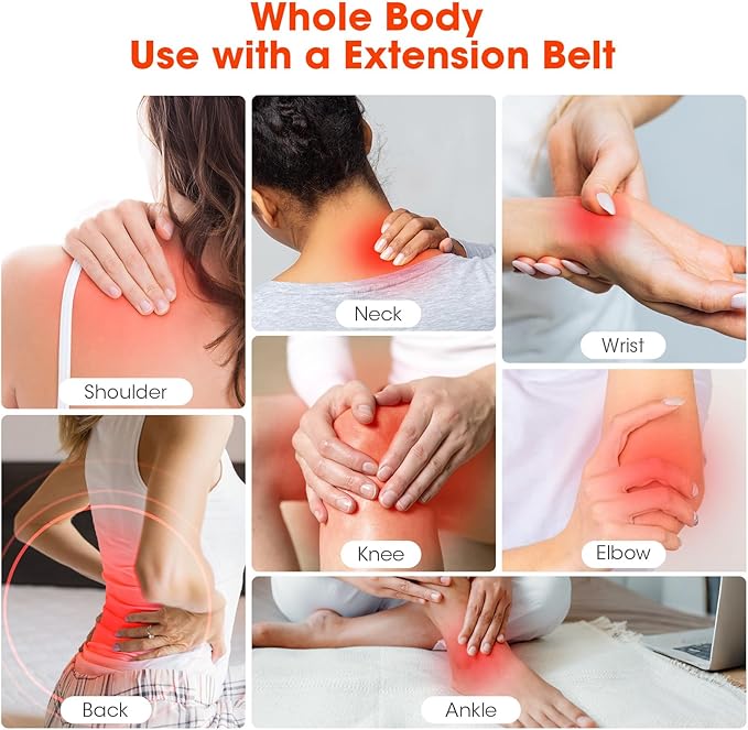 Red Light Therapy for Body，3 in 1 Multifunctional Removable Red Infrared Light Therapy Lamp, 660nm & 850nm Red Light Therapyfor Body and Face, Back, Leg, Waist with Adjustable Stand
