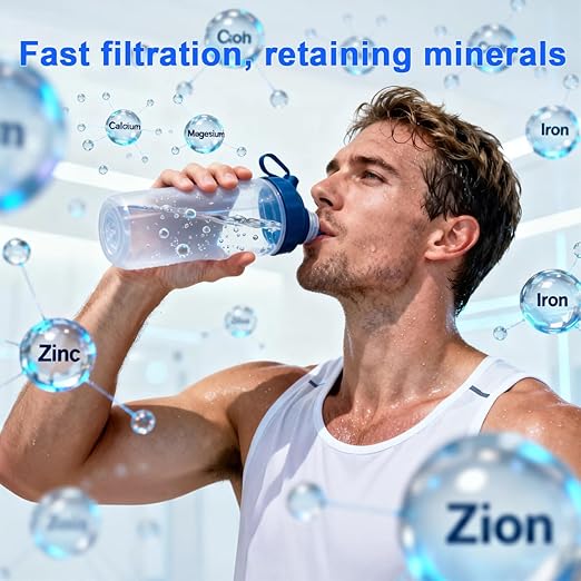 Ecoviva UF 800G 0.01μm Ultra-Filtration Under Sink Water Filter NSF 42/61/372 Standards Tankless Ultra Compact Design, No Electricity & Wastewater, Preserve Beneficial Minerals No TDS Reduction