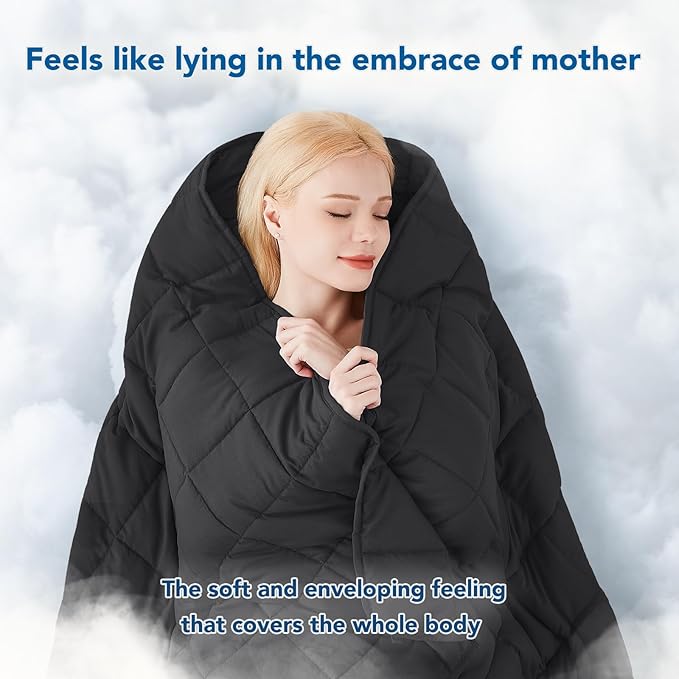 Topcee Weighted Blanket (20lbs 80"x87" King Size) Soft Cooling Heavy Blanket Sleeping, Apply to 190-210 lbs Body, Thick Breathable Blanket with Glass Bead, Easy Care