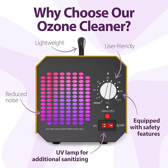 Ozone Generator for Home and Commercial Use -10,000mg/h, O3 Air Purifier and Ionizer Machine