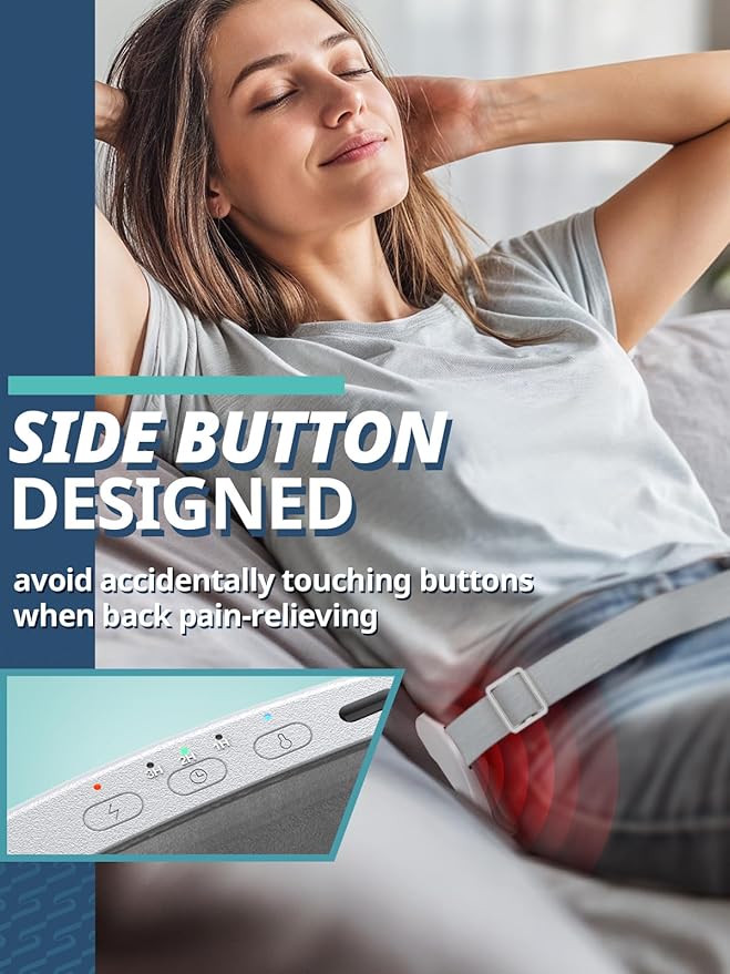 Slimpal AI Portable Heating Pad for Period Cramps, AI Smart Chip Long Safe Heat, Electric Cordless Back Belly Heating Pad for Menstrual Relief, Wearable Heat Belt for Her Women Girl, Dark Purple
