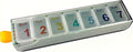 Daily Pills Organizer, Pill Box 7 Day, Weekly Pill Organizer Once A Day Vitamin Organizer, para Guardar Vitaminas, Fish Oils, Medicamentos, Suplementos, Etc (Greener)