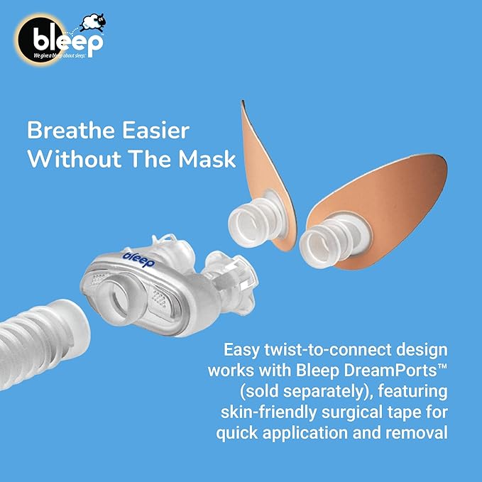 Bleep DreamWay CPAP Connector Kit | Innovative Mask-Free Sleep Apnea Solution | Comfortable, Lightweight Alternative to CPAP Equipment, Sleep Apnea Nose Mask, and CPAP Machines