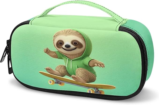 Skating Sloth Insulin Cooler Travel Case for Diabetic, Insulin Cooling Case Travel Portable Insulin Pen Carrying Case Cooler Bag Organizer for Diabetic Supplies