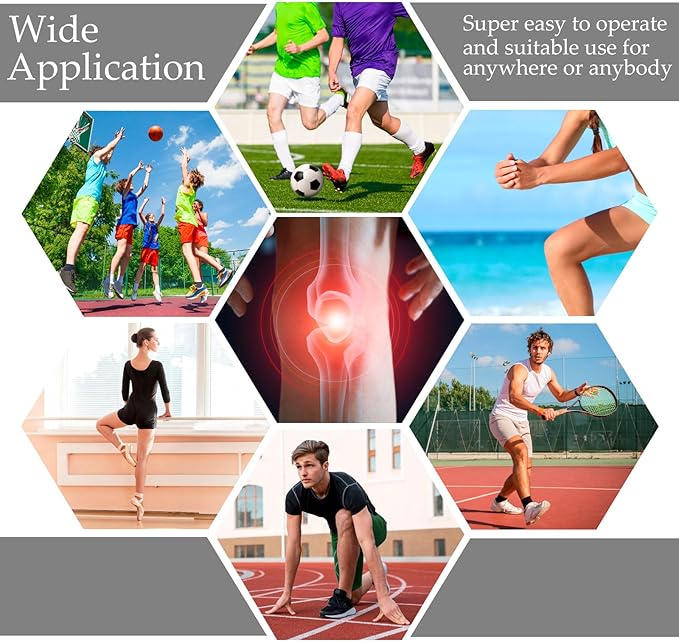 Syhood Compression Bandage Wraps for Leg, Elastic Calf Compression Sleeve Ankle Support, Adjustable Plus Size for Men and Women Stabilising Ligament, Joint Pain, Sports(4 Pieces,71 Inches)