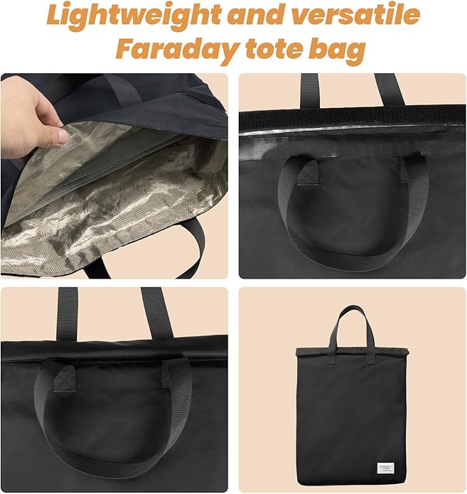 Faraday Bags with Handle,Anti-Tracking Faraday Bag Laptops & Tablets