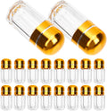 Pill Bottles 20pcs One Capsule Bottle Clear Plastic Container Plastic Container with Lid Medicine Capsule Empty Candy
