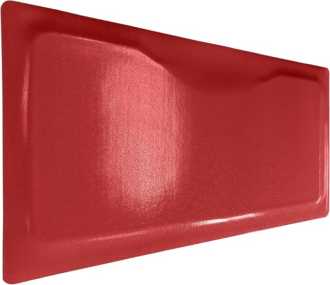 Rhino Mats, Rhino Hide Salon Mat, Non-Slip Standing Cushioned Comfort Anti-Fatigue Mat for Salon, Barbershop, or Spa (Red, Rectangle 3' x 3.5' x 1/2")