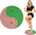 Foot Massager Mat, Yinyang Balance Tai ji Bagua Pattern with Magnetic Therapy, Acupressure Reflexology Mat for Daily Foot Relaxation and Pain Relief, Pink and Green