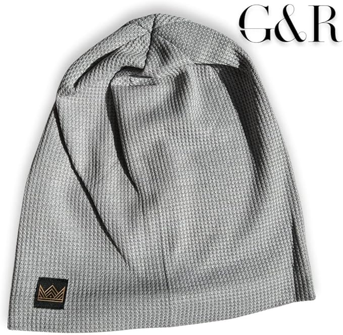 Gracie & Roo EMF Protection Mens/Womens Hat Beanie, Radiation and Wi-Fi Shield, 100% Silver Lining