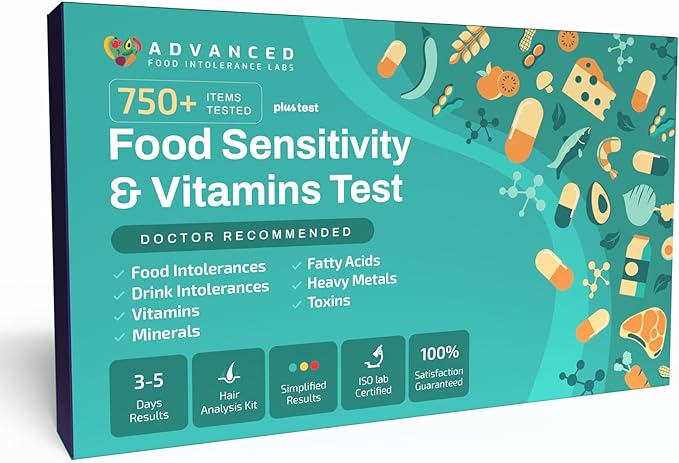 AFIL Upgraded 750+ Foods, Drinks, Vitamins, at-Home Wellness Test Kit, Trusted Hair Analysis for Adults & Kids, at-Home Health Non-Invasive, Gluten Wellness Insights