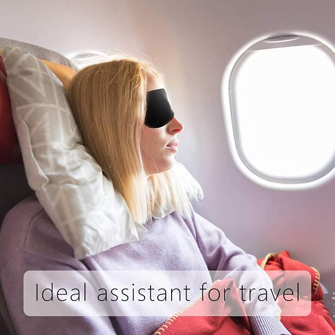 Silk Eye Mask for Men Women, Comfortable&Soft Sleep Mask with Adjustable Strap to Block Light, Ultimate Sleeping Aid/Blindfold,Super Smooth Eye Shade Cover