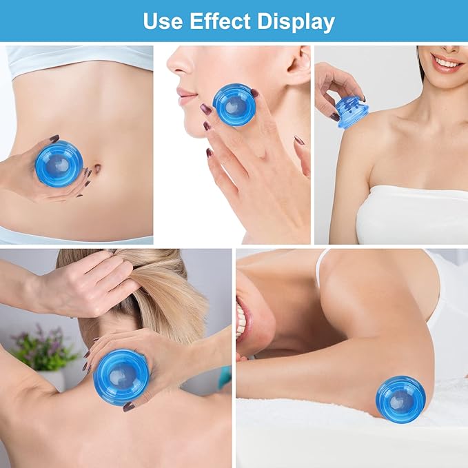 Silicone Cupping Therapy Set, Professional Studio and Home Cupping Set Massage Therapy Cups, Chinese Massage Cups for Cellulite Reduction Cupping Kit, Muscle and Joint Pain Myofascial Cupping Massager