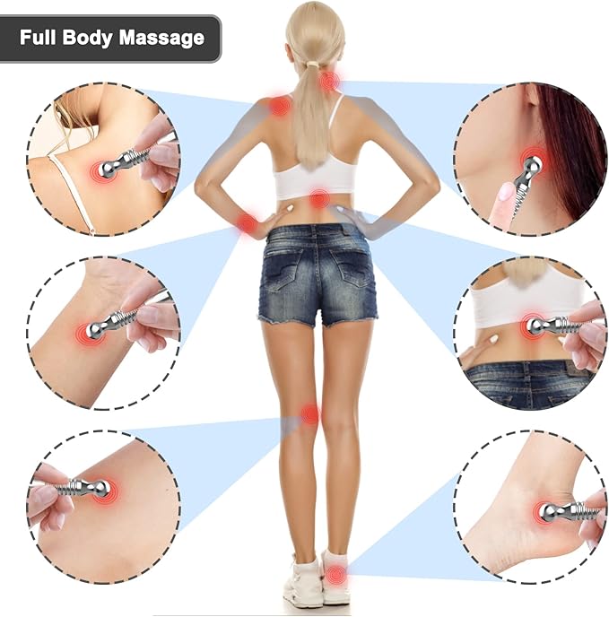 TMJ Relief Acupressure Tool – Stainless Steel Acupuncture Pen for Jaw Clenching, Facial Reflexology & Full Body Trigger Point Massage