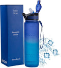 Legend 32 oz BPA-Free Sports Water Bottle with Time Tracker - Leak Proof, Motivational, Modern Design for Gym, Office, Travel