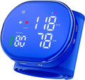 Rechargeable Wrist Blood Pressure Monitor for Home Use, Automatic BP Machine with LED Display, Dual Users ×120 Memory, One-Button Operation & Adjustable Cuff, Portable Carrying Case Included