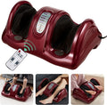 Giantex Shiatsu Foot Massager Machine, Deep Kneading Rolling Massage for Feet, Leg Calf Ankle, Electric Massager w/Remote, 4 Massage Modes, Burgundy