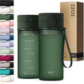 KIVY Slim Water Bottle 22oz with Leakproof Flip Lid [Lightweight & Shatterproof] - Small Drinking Waterbottle - Tritan Bottle Without Straw for School, Sport & Travel - Drinking Bottle - BPA Free