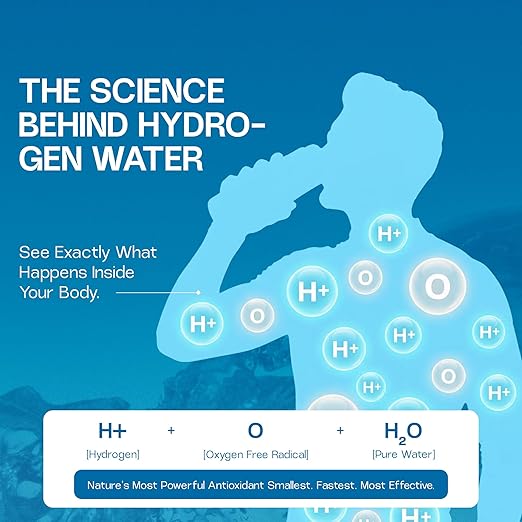 Portable Hydrogen Water Bottle Generator – SPE/PEM Hydrogen Infusion, Rechargeable, Quick 5–10 Min Hydrogen-Rich Water Maker for Travel, Fitness & Daily Hydration (Up to 3000 PPB)