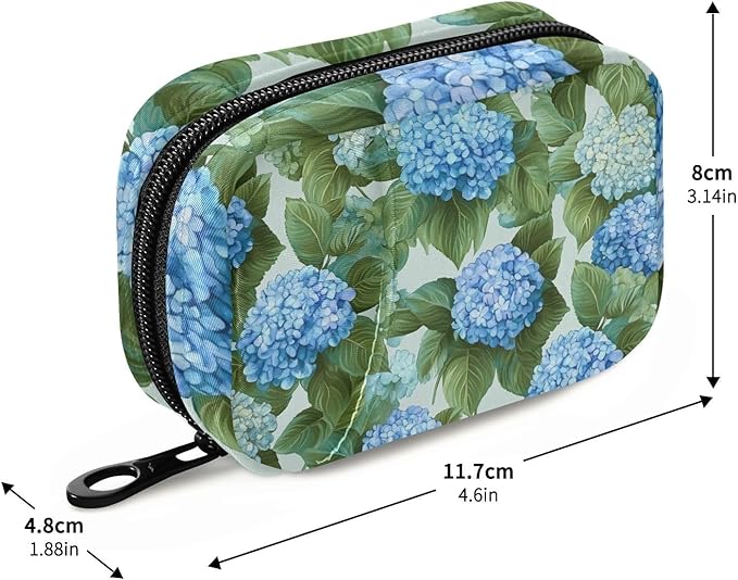 Travel Pill Case Leaf Flower Weekly Small Pill Box 7 Day Pill Box Pill Organizer Bag