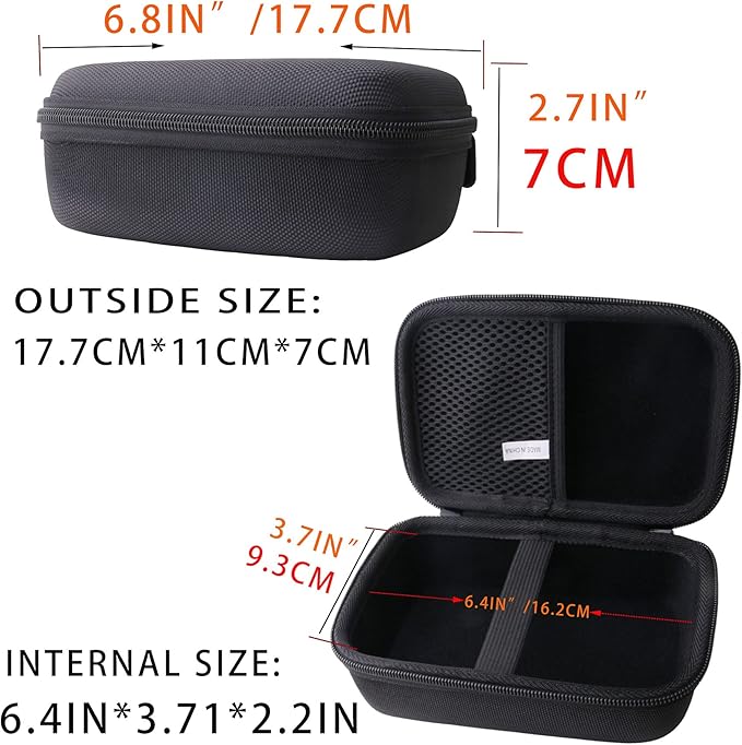 Hard EVA Carrying Case Compatible with Lovia/Wellue Smart Blood Pressure Monitor,Upper Arm Cuff BP Machine Storage case.