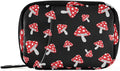 Pill Box Mushroom Cartoon 7 Day Pill Case Travel Pill Organizer Bag with Zipper Portable Weekly Vitamin Medicine Supplement Holder Pouch Bag