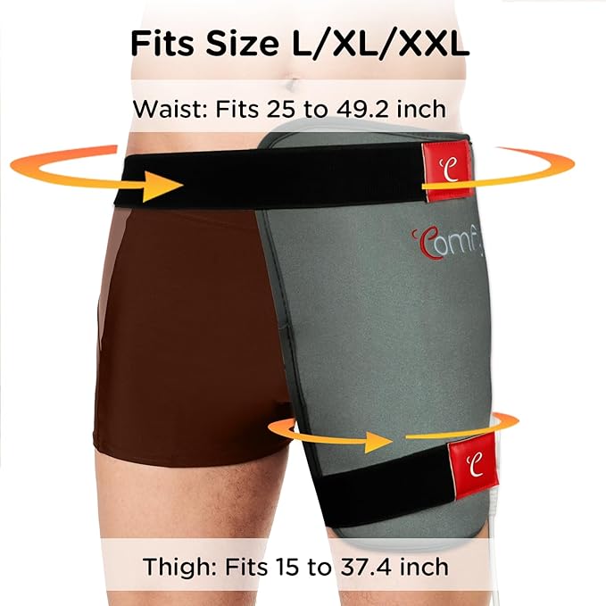 Comfytemp Hip Heating Pad, HSA Store Eligible Items，Birthday Christmas Gift for Mom Women Wife Men Dad, FSA Eligible Hip Brace for Lower Back Thigh Buttock Electric HSA Heat Pad Hot Relax (L/XL)