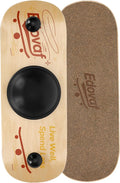 360° Balance Board for Adults & Kids – Wide Wooden Wobble Board for Standing Desk, Snowboard & Surf Training, Portable Home Gym Core Strength Trainer, 400lbs Capacity